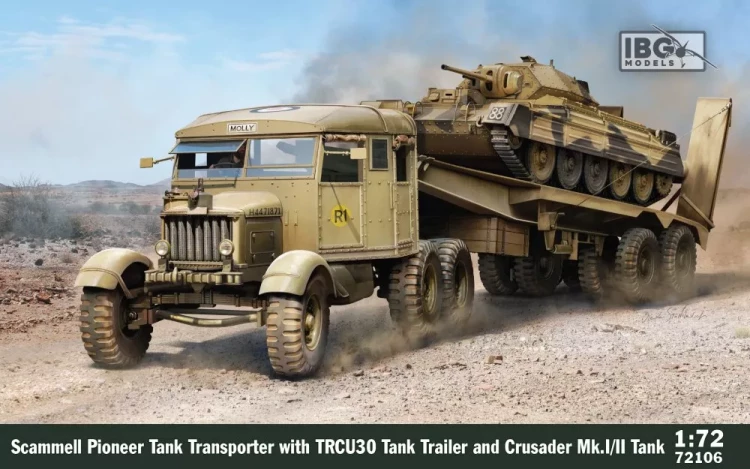 IBG Models 72106 Scammel Transporter w/ TRCU30&Crusader MkI/II 1/72