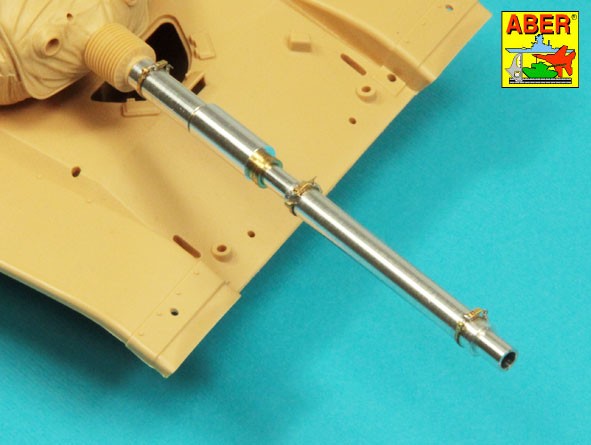 Aber 35 L-281 105mm M-68 barrel with thermal shroud for M60A-3 Tank (designed to be used with AFV Club, Italeri, Tamiya and Takom kits) 1/35