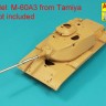 Aber 35L281 105mm M-68 barrel with thermal shroud for M60A-3 Tank (designed to be used with AFV Club, Italeri, Tamiya and Takom kits) 1/35