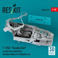 Reskit U48398 F-105D 'Thunderchief' cockpit late (detailed) 1/48