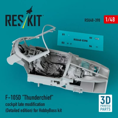 Reskit U48398 F-105D 'Thunderchief' cockpit late (detailed) 1/48
