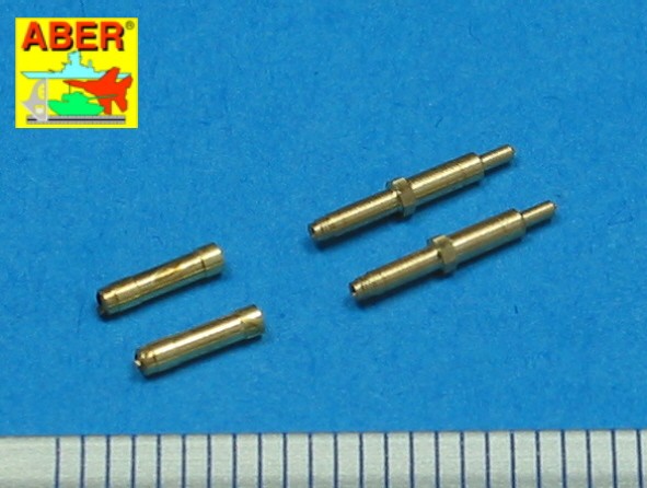 Aber A48010 Set of 2 barrels for German aircraft 30mm machine cannons Mk.108 with blast tube 1/48