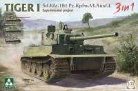 Takom 2192 Немецкий танк TIGER I Sd. Kfz.181 Pz.Kpfw.VI Ausf. E экспериментальный проект 1/35