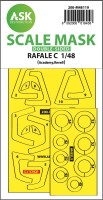 Art Scale 200-M48119 Dassault Rafale C wheels and canopy frame paint masks (inside and outside) 1/48
