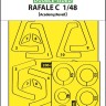 Art Scale 200-M48119 Dassault Rafale C wheels and canopy frame paint masks (inside and outside) 1/48
