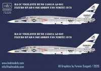 HAD 72220 Decal RA-5C Vigilante USS Nimitz - part 3 1/72