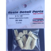 Kora Model D72150 German fragmentation bombs SD 500 (2 pcs.) 1/72