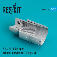 Reskit RSU72-0077 F-16 F110-GE open exh. nozzles (TAM) 1/72