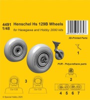 CMK SP4491 Henschel Hs 129B Wheels (HAS/H.2000) 1/48