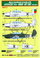 Kora Model DEC72146 Ar-96B-B1/B2 Sojka (Bulgarian Eagles) декали декали 1/72
