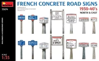Miniart 35674 French Concrete Road Signs 1930-40's (N & E) 1/35