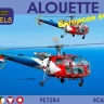 Lf Model P7284 Alouette III - European service (5x camo) 1/72
