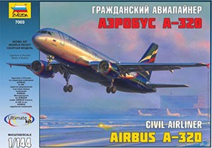 Звезда 7003 Аэробус А320 1/144