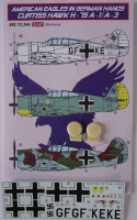 Kora Model DEC72246 Curtiss Hawk H-75 A-1/A-3 (Luftwaffe) декали декали 1/72