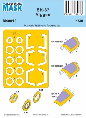 Special Hobby M48013 Mask for SK-37 Viggen (SPH/TARA) 1/48