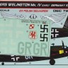 Kora Model DEC72346 V.Wellington Mk.IV early Germany Vol.1 декали декали 1/72
