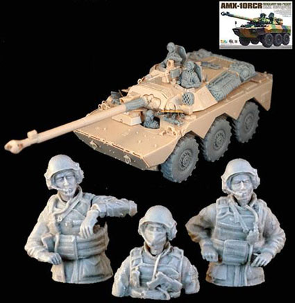 Condor F-350347 Французские танкисты, современные, 3 бюста 1:35