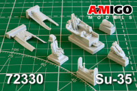 Amigo Models AMG 72330 Кабина самолета Су-35 с катапультным креслом К-36Д-5 1/72