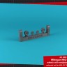 Armory ARAW14011 Mikoyan MiG-29 Fulcrum wheels with weighted tires/tyres, early 1/144