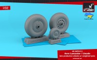Armory ARAW32412 Avro Lancaster / Lincoln wheels late type with weighted tyres 1/32