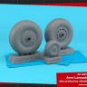 Armory ARAW32412 Avro Lancaster / Lincoln wheels late type with weighted tyres 1/32