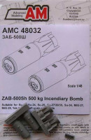 Advanced Modeling AMC 48032 ZAB-500Sh Incendiary Bomb 500kg (2 pcs.) 1/48