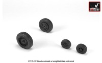 Armory ARAW72321 McDonnell F-101 Voodoo wheels with optional nose wheels & weighted tires/tyres 1/72