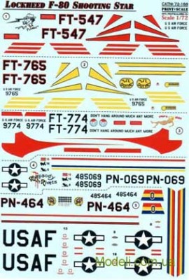 Print Scale 72-168 Lockheed F-80 Shooting Star 1/72