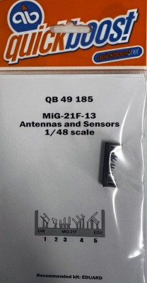 Quickboost 49185 MiG-21F-13 antennas and sensors (EDU) 1/48