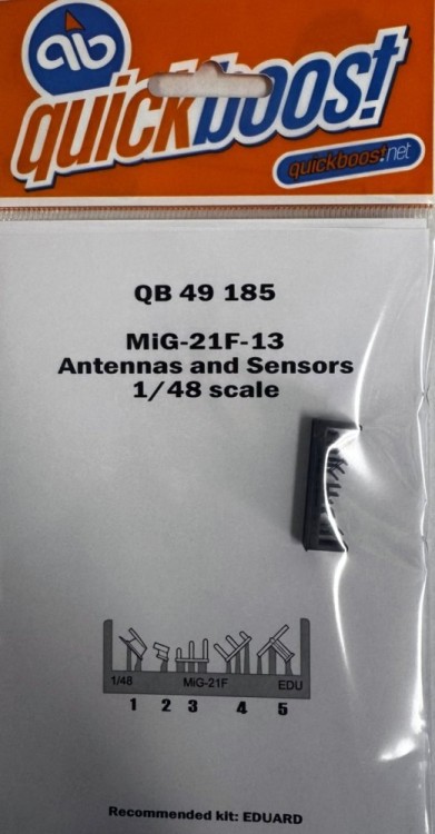 Quickboost 49185 MiG-21F-13 antennas and sensors (EDU) 1/48