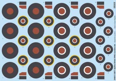 Eduard D48017 Spitfire British WW2 roundels late