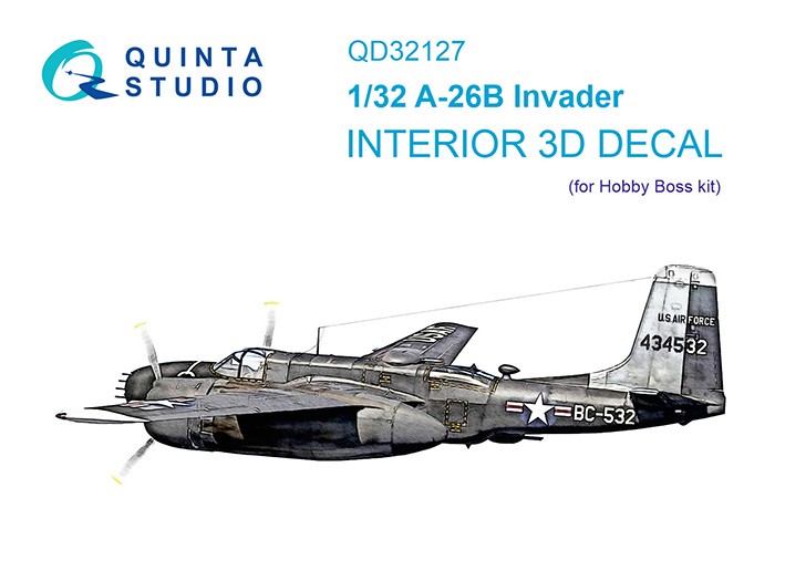 Quinta studio QD32127 A-26B (Hobby Boss) 1/32