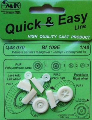 CMK Q48070 Bf109E Wheels for Has/ Edu kit 1/48