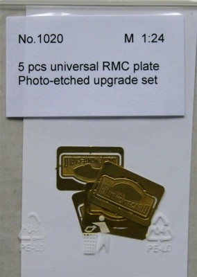 Reji Model 1020 Universal Rally Monte Carlo plates (5 pcs.) 1/24