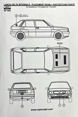 Reji Model 955 Lancia Delta HF Integrale - upgrade resin&amp;PE 1/24