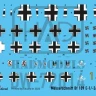 HAD DW72015 Decal Bf 109 E-1/E-3/E-4 (dry-water) 1/72