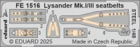 Eduard FE1516 Lysander Mk.I/III seatbelts STEEL (AIRF) 1/48
