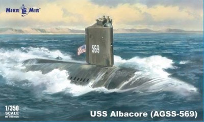 MikroMir 350-036 Экспериментальная ПЛ США Albacore 1/350