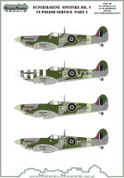 Model Maker Decals D48134 Supermarine Spitfire Mk.V in Polish service part II 1/48