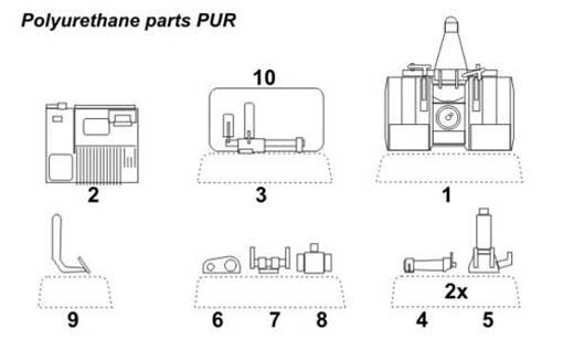 CMK 3082 Marder III transmission set for TAM 1/35