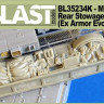 Blast Models BL35234K M1 ABRAMS REAR STOWAGE RACK 1:35