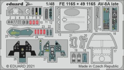 Eduard FE1165 AV-8A late (KIN) 1:48