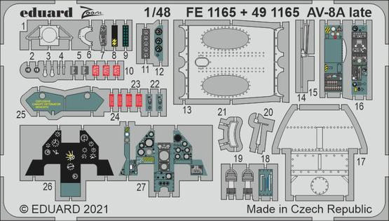 Eduard FE1165 AV-8A late (KIN) 1:48