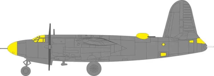 Eduard EX1116 Mask B-26G Marauder (ICM) 1/48