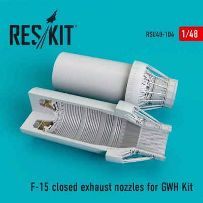 Reskit RSU48-0104 F-15 closed exhaust nozzles (GWH) 1/48