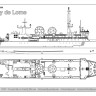 Combrig 70751WL French Dupuy de Lome Intelligence Ship, 2006 1/700