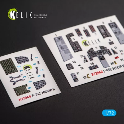 Reskit K72048 F-15C MSIP II Eagle interior 3D decals (GWH) 1/72