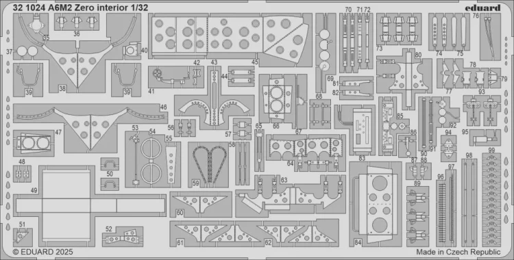 Eduard 321024 SET A6M2 Zero interior (TAM) 1/32