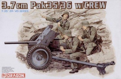 Dragon 6152 3.7 cm Pak 36/37 w/Heer team