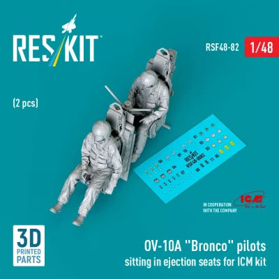 Reskit F48082 OV-10A 'Bronco' pilots sitting (2 pcs.) 1/48
